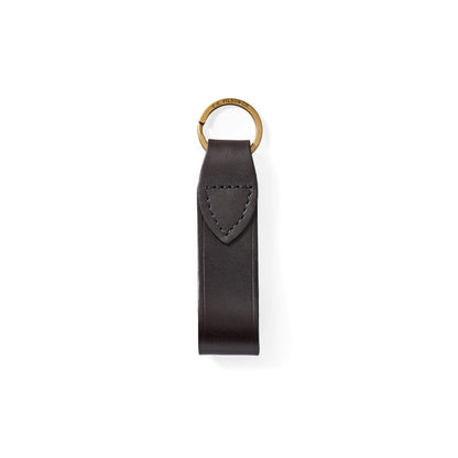 FILSON BRIDLE LEATHER KEYCHAIN - BROWN