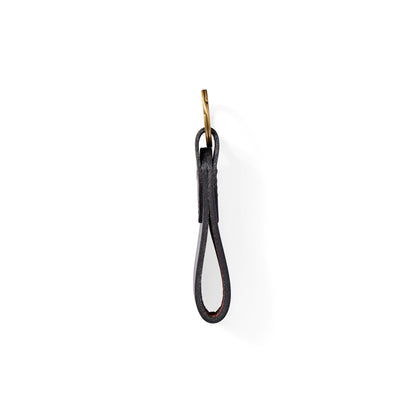 FILSON BRIDLE LEATHER KEYCHAIN - BROWN