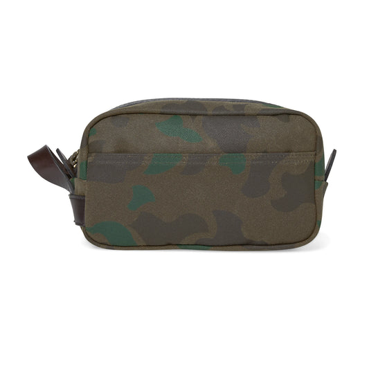 FILSON WAXED RUGGED TWILL TRAVEL KIT - DARK WAX SHRUB CAMO