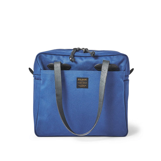 FILSON RUGGED TWILL TOTE BAG WITH ZIPPER - FLAG BLUE